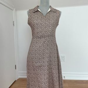 Kit Cornell brown vintage dress